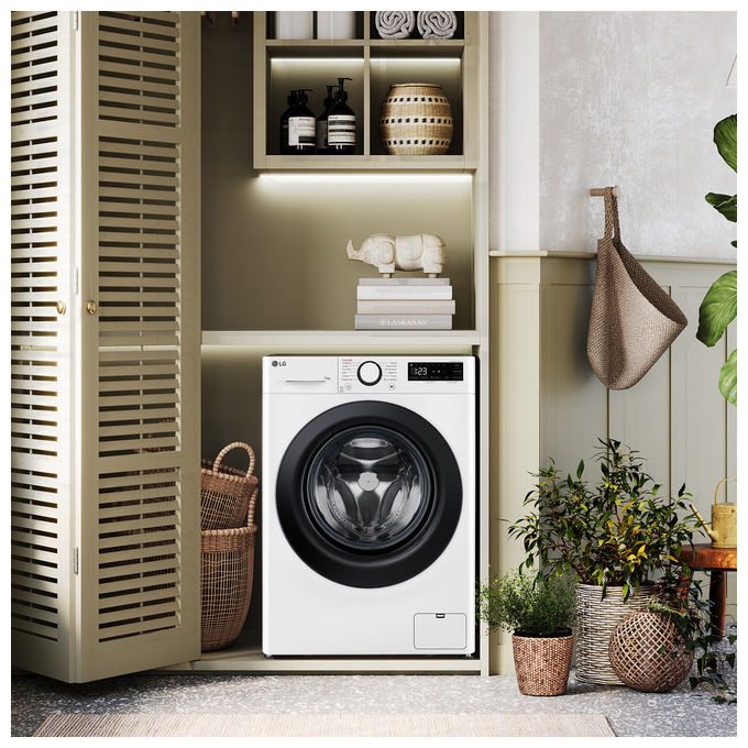 LG F2R3S09NSWB Lavatrice 9Kg AI DD Classe Energetica A-10% 1200 Giri Vapore AI Wash