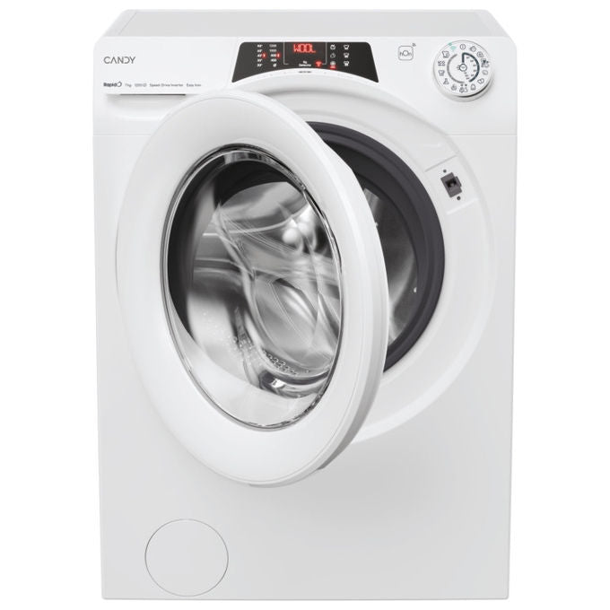 Candy RapidÓ RO4 1274DWMT-1-S, Lavatrice Slim 7kg, 1200 Giri, Classe A, Bianca