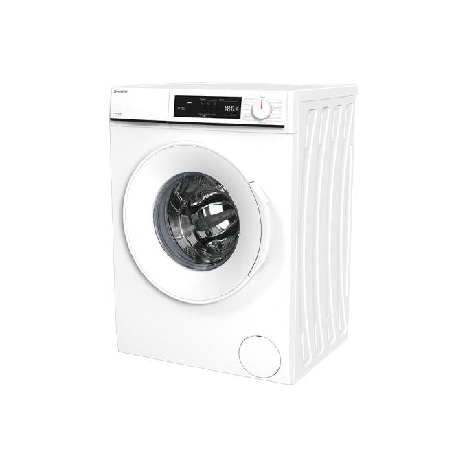 Sharp ES-NFA8121WD Lavatrice a carica frontale 8 Kg Classe D 1200 giri Oblo' grande Bianco 845x597x527