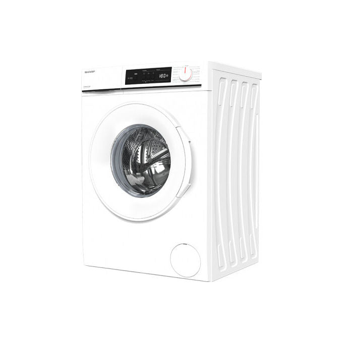 Sharp ES-NFA8121WD Lavatrice a carica frontale 8 Kg Classe D 1200 giri Oblo' grande Bianco 845x597x527