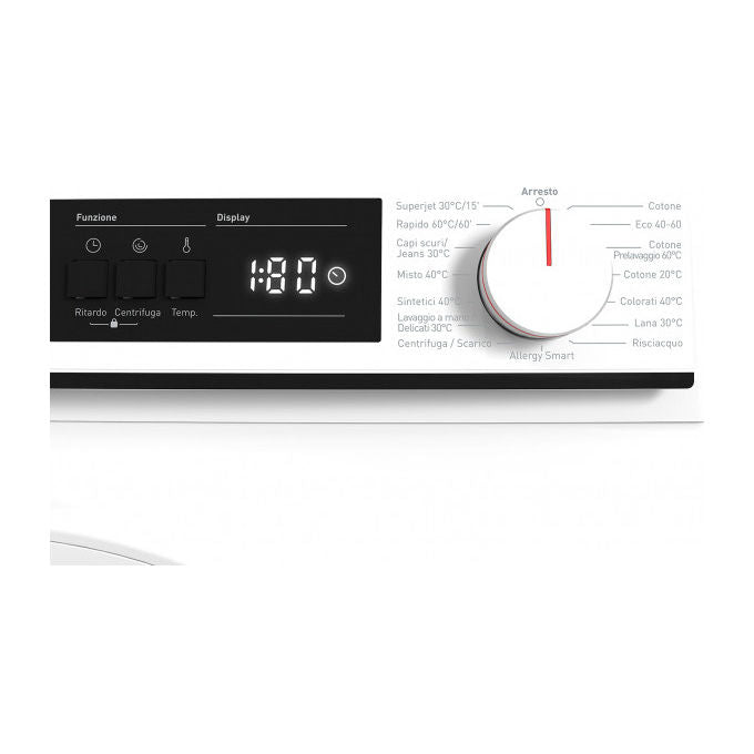 Sharp ES-NFA8121WD Lavatrice a carica frontale 8 Kg Classe D 1200 giri Oblo' grande Bianco 845x597x527