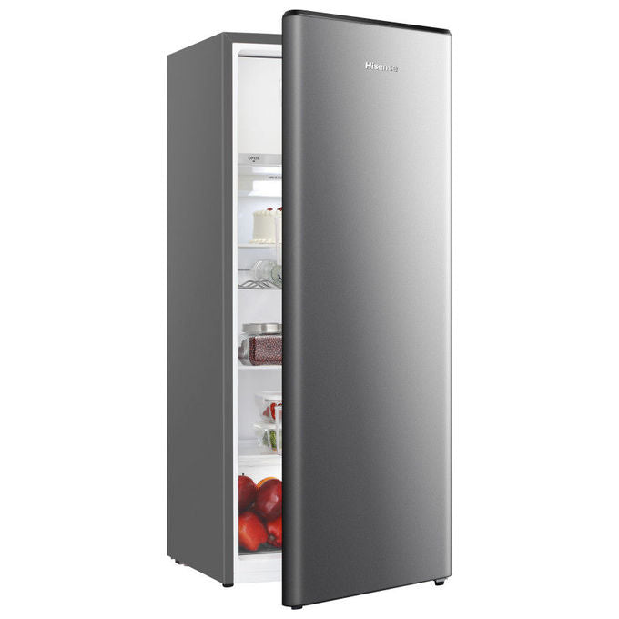 Hisense RR220D4BDE Frigorifero Monoporta 165 L 126.5 cm Classe E 37 dB Raffreddamento Statico colore Argento