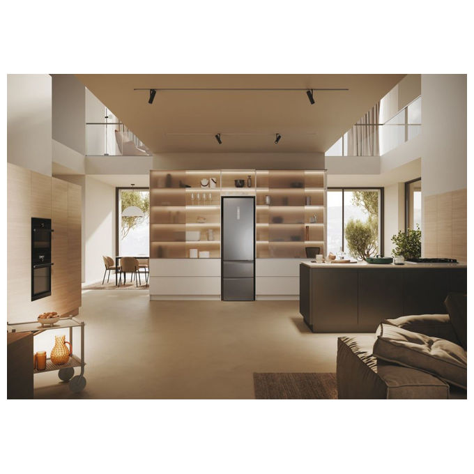 Haier HTW5620DNMG 3D 60 Serie 5 Frigorifero Combinato 414 L 205 cm Classe D 35 dB No Frost Wi-Fi colore Argento