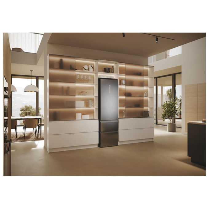 Haier HTW5620DNMG 3D 60 Serie 5 Frigorifero Combinato 414 L 205 cm Classe D 35 dB No Frost Wi-Fi colore Argento