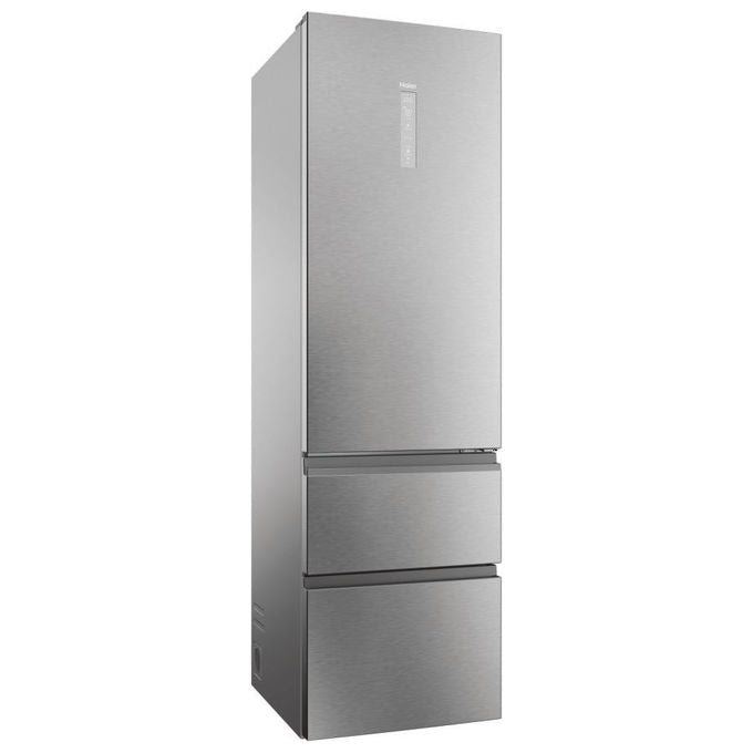 Haier HTW5620DNMG 3D 60 Serie 5 Frigorifero Combinato 414 L 205 cm Classe D 35 dB No Frost Wi-Fi colore Argento