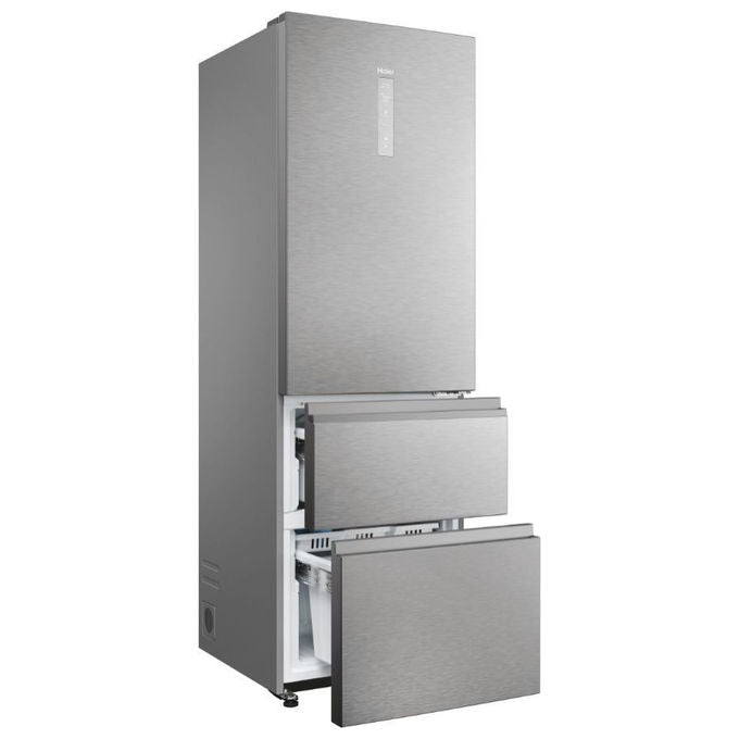 Haier HTW5620DNMG 3D 60 Serie 5 Frigorifero Combinato 414 L 205 cm Classe D 35 dB No Frost Wi-Fi colore Argento