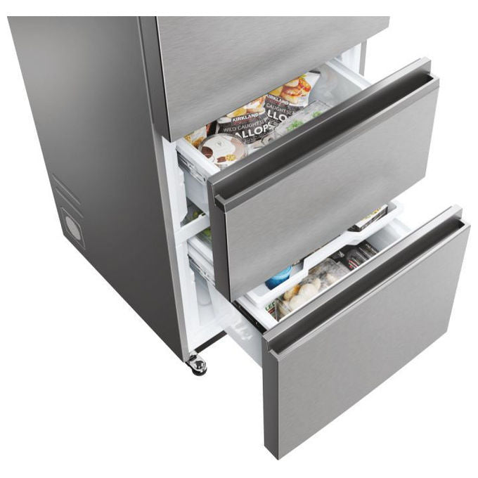 Haier HTW5620DNMG 3D 60 Serie 5 Frigorifero Combinato 414 L 205 cm Classe D 35 dB No Frost Wi-Fi colore Argento