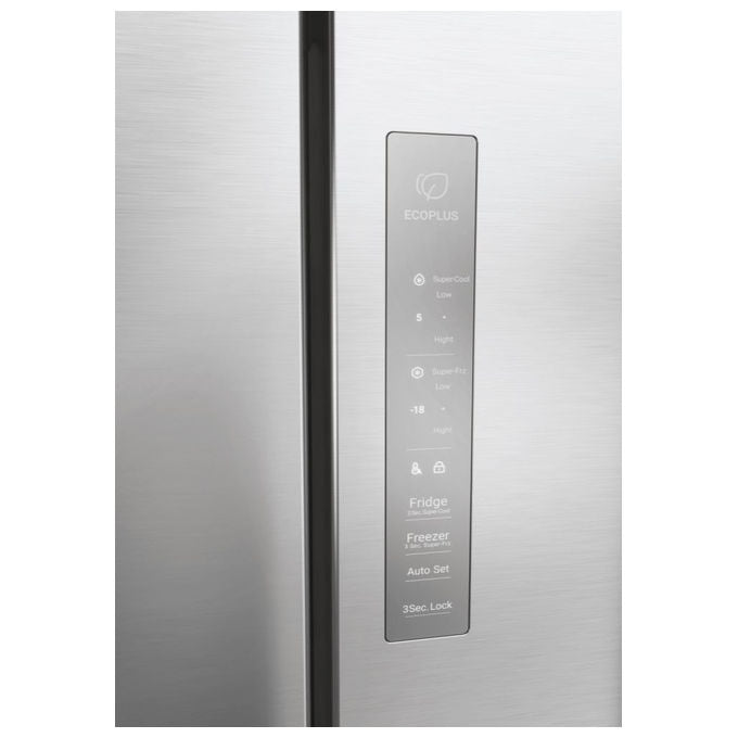 Haier HCR3818EWMM Cube 83 Frigorifero 4 Porte 463 L 181 cm Classe E 35 dB No Frost Dispenser Acqua colore Platino