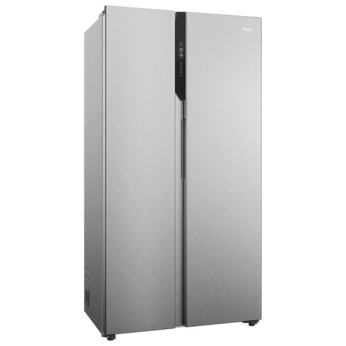 Haier HSR5918DNMP Serie 5 Frigorifero Side by Side 528 L 177,5 cm Classe D 38 dB Total No Frost Multi Airflow colore Platinum Inox