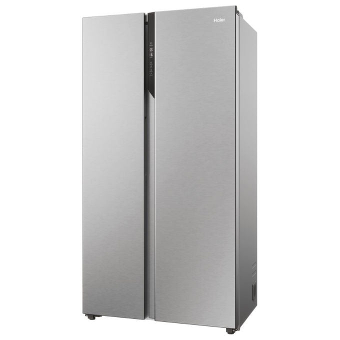 Haier HSR5918DNMP Serie 5 Frigorifero Side by Side 528 L 177,5 cm Classe D 38 dB Total No Frost Multi Airflow colore Platinum Inox