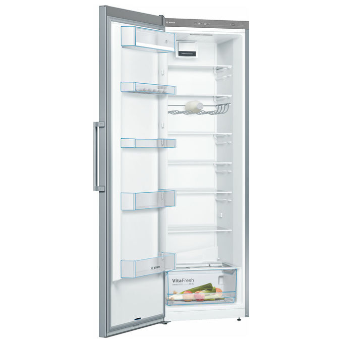 Bosch KSV36VLEP Serie 4 Frigorifero Monoporta 346 L 186 cm Classe E 39 dB No Frost Super Cooling colore Acciaio Inox