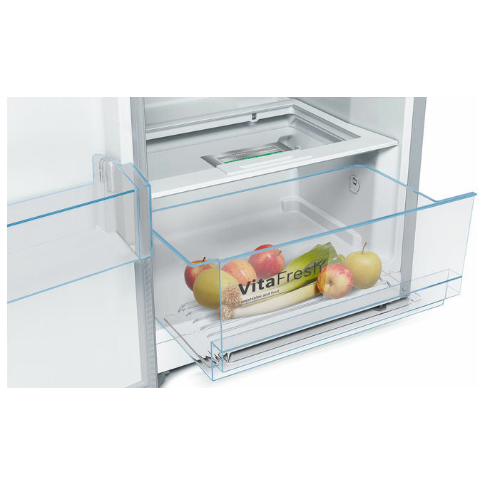 Bosch KSV36VLEP Serie 4 Frigorifero Monoporta 346 L 186 cm Classe E 39 dB No Frost Super Cooling colore Acciaio Inox