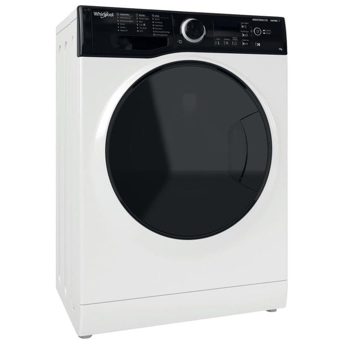Whirlpool WSB 725 D IT Lavatrice Slim 7 Kg 1200 rpm Classe B Inverter Igiene Vapore 16 Programmi (85x59,5x43,5 cm) colore Bianco