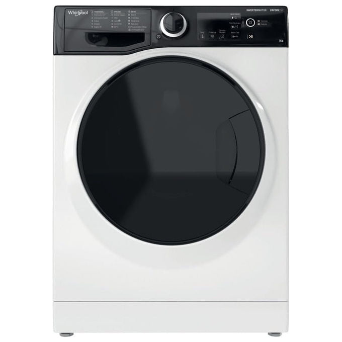 Whirlpool WSB 725 D IT Lavatrice Slim 7 Kg 1200 rpm Classe B Inverter Igiene Vapore 16 Programmi (85x59,5x43,5 cm) colore Bianco