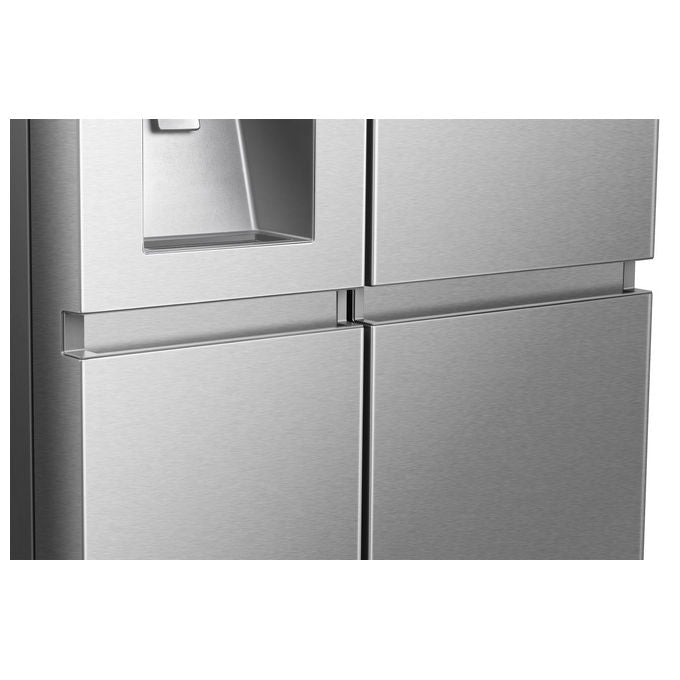 Hisense RS818N4TIE Frigorifero Side by Side 632 L 179 cm Classe E 38 dB Total No Frost WiFi Dispenser Acqua e Ghiaccio colore Acciaio Inox