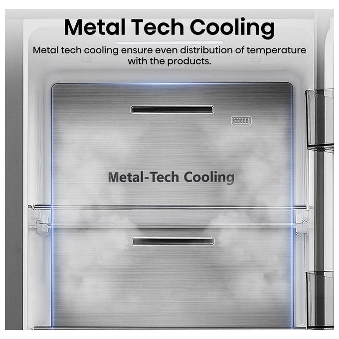 Hisense RS818N4TIE Frigorifero Side by Side 632 L 179 cm Classe E 38 dB Total No Frost WiFi Dispenser Acqua e Ghiaccio colore Acciaio Inox