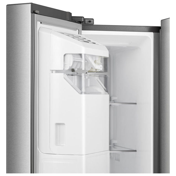 Hisense RS818N4TIE Frigorifero Side by Side 632 L 179 cm Classe E 38 dB Total No Frost WiFi Dispenser Acqua e Ghiaccio colore Acciaio Inox