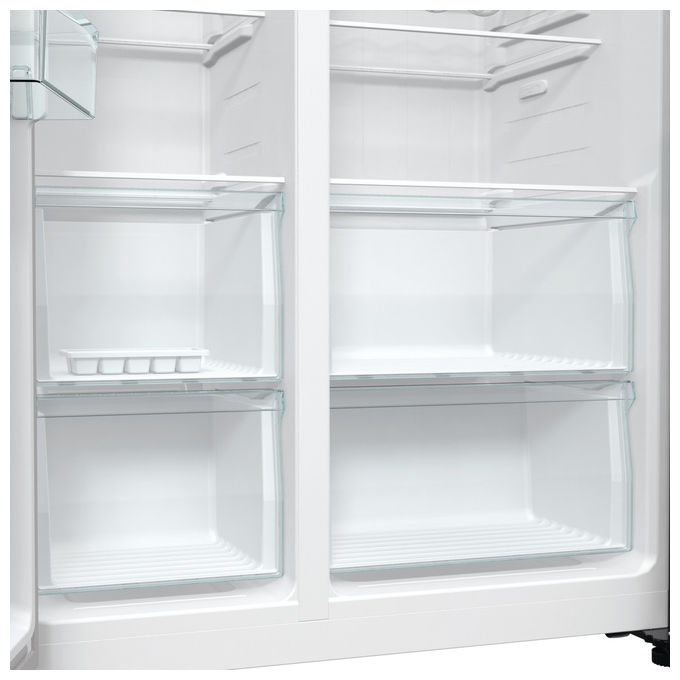 Hisense RS711N4ACE Frigorifero Side by Side 550 L 178,6 cm Classe E 38 dB Total No Frost Inverter (178,6x91x64,3 cm) colore Inox