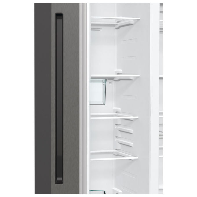 Hisense RS711N4ACE Frigorifero Side by Side 550 L 178,6 cm Classe E 38 dB Total No Frost Inverter (178,6x91x64,3 cm) colore Inox