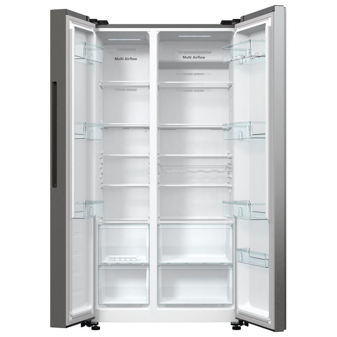 Hisense RS711N4ACE Frigorifero Side by Side 550 L 178,6 cm Classe E 38 dB Total No Frost Inverter (178,6x91x64,3 cm) colore Inox