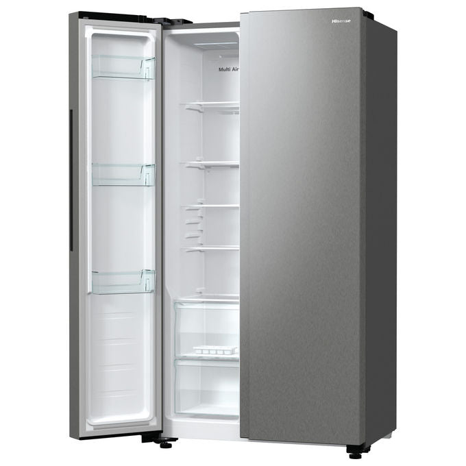 Hisense RS711N4ACE Frigorifero Side by Side 550 L 178,6 cm Classe E 38 dB Total No Frost Inverter (178,6x91x64,3 cm) colore Inox