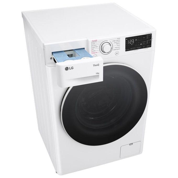 LG F4R3710NSWW Lavatrice 10kg AI DD Classe Energetica A-1400 Giri Autodosaggio Wi-Fi