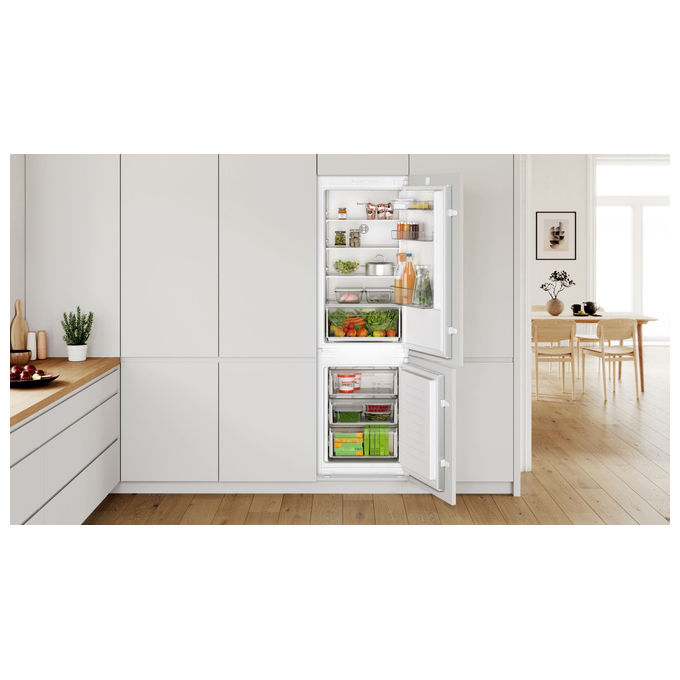 Bosch KIN86NSE0 Serie 2 Frigorifero Combinato da incasso 260 L 177 cm Classe E 35 dB No Frost colore Bianco