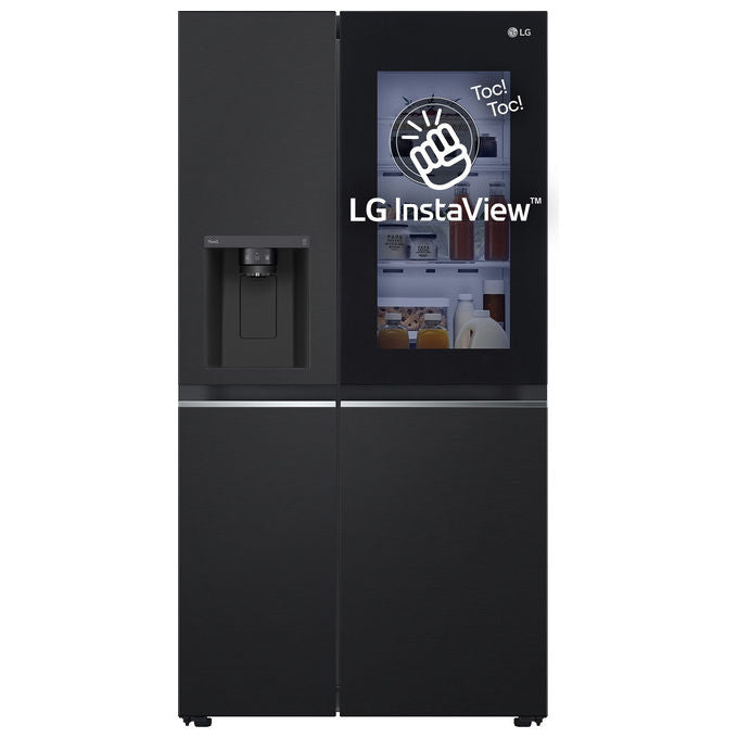 LG GSGV81EPLL InstaView Frigorifero Side by Side 635 L 179 cm Classe E 36 dB Total No Frost Wi-Fi Dispenser colore Nero