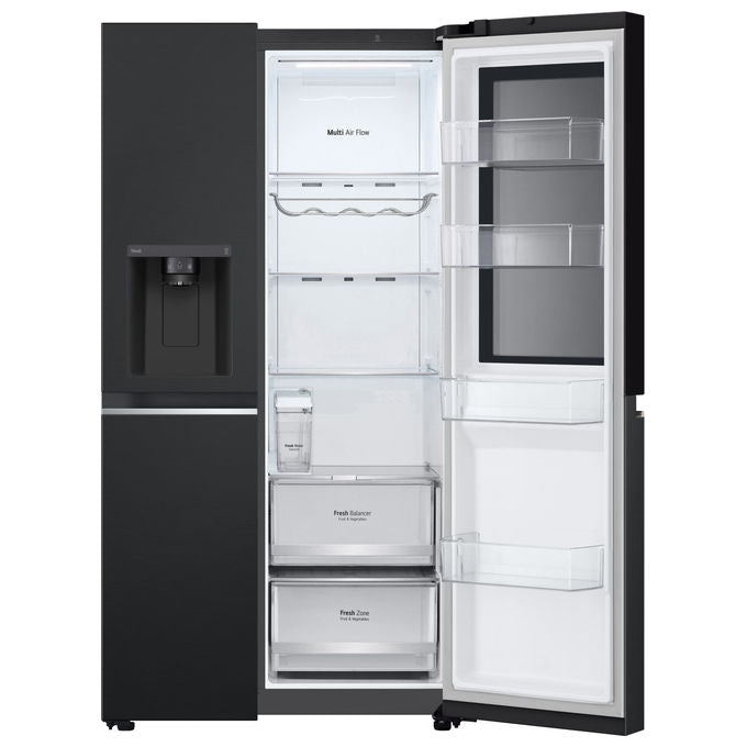 LG GSGV81EPLL InstaView Frigorifero Side by Side 635 L 179 cm Classe E 36 dB Total No Frost Wi-Fi Dispenser colore Nero