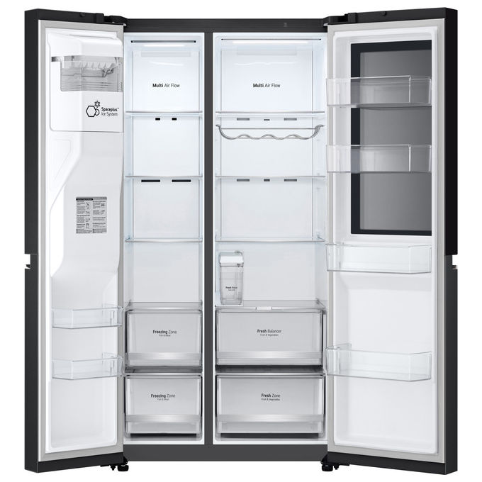 LG GSGV81EPLL InstaView Frigorifero Side by Side 635 L 179 cm Classe E 36 dB Total No Frost Wi-Fi Dispenser colore Nero