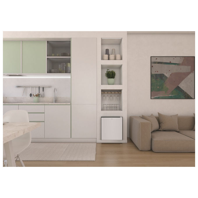 Candy CHASD4351EWC Frigorifero Mini Bar Libera Installazione 42 L 51 cm Classe E 37 dB Statico colore Bianco