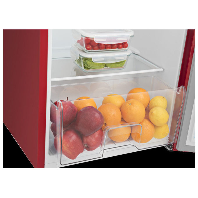 Hisense RR220D4ERE Frigorifero Monoporta 165 L 126.5 cm Classe E 37 dB Congelatore 4 Stelle LED colore Rosso