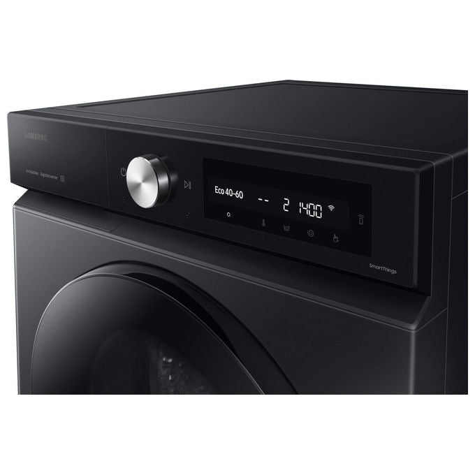 Samsung BESPOKE AI WW90DB7U94GBU3 Lavatrice caricamento frontale Ecodosatore 9Kg 1400 giri Classe A Colore nero