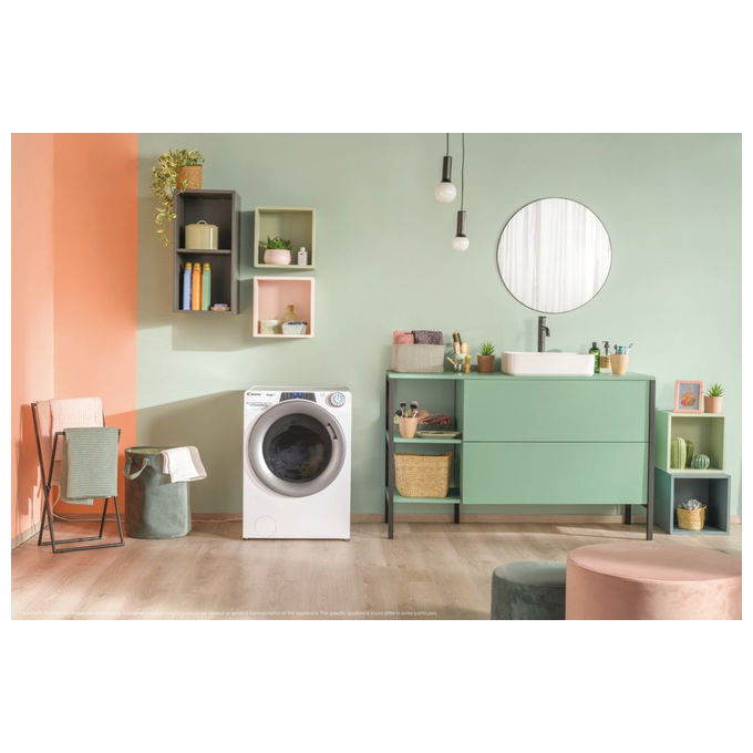 Candy RapidÓ PRO RP 6106BWMR8-S Lavatrice 10 kg 1600 Giri Caricamento Frontale Bianco