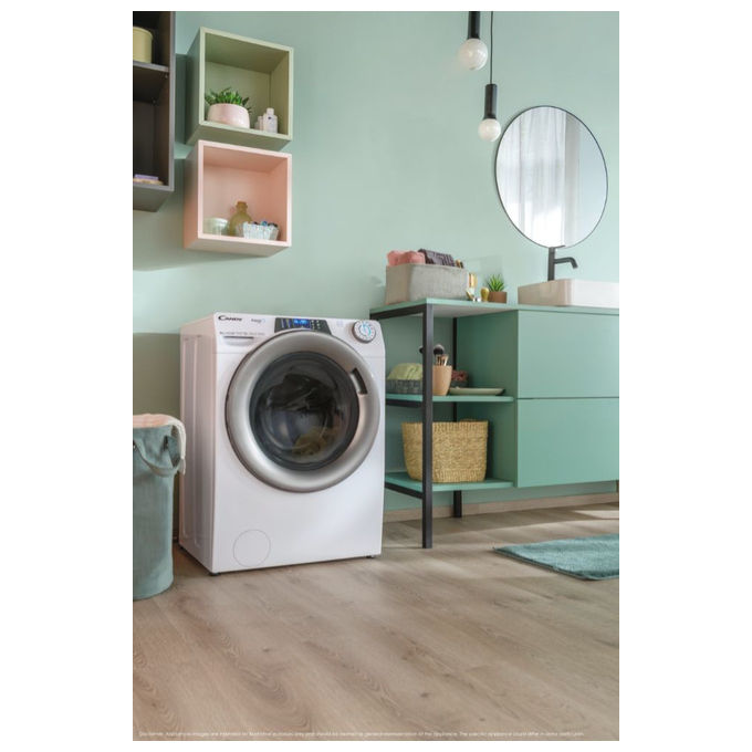 Candy RapidÓ PRO RP 6106BWMR8-S Lavatrice 10 kg 1600 Giri Caricamento Frontale Bianco