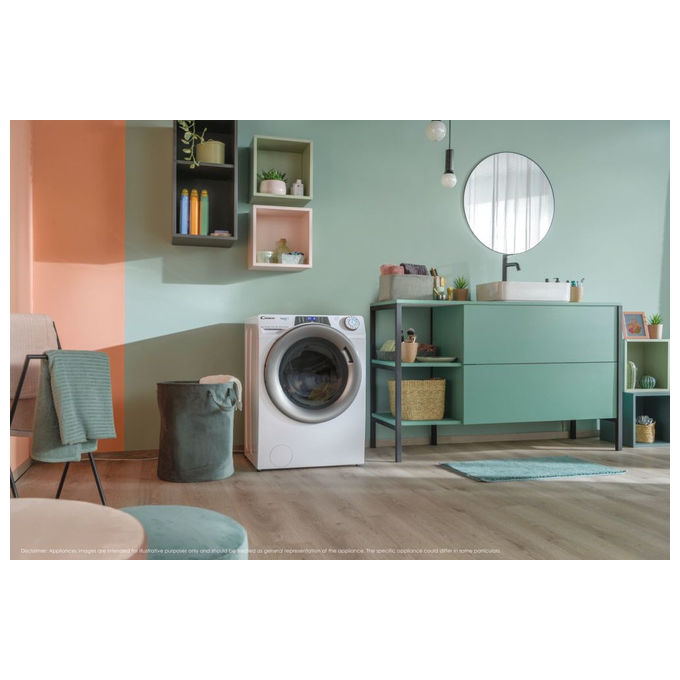 Candy RapidÓ PRO RP 6106BWMR8-S Lavatrice 10 kg 1600 Giri Caricamento Frontale Bianco