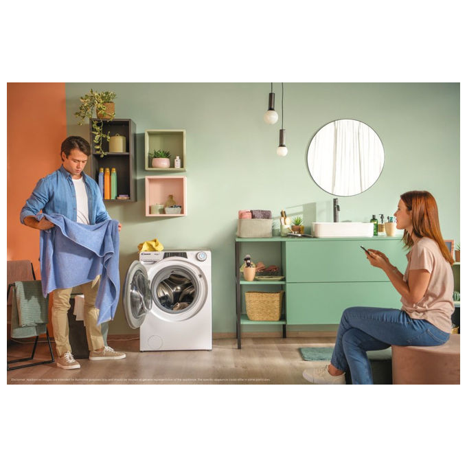 Candy RapidÓ PRO RP 6106BWMR8-S Lavatrice 10 kg 1600 Giri Caricamento Frontale Bianco