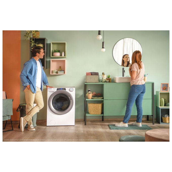 Candy RapidÓ PRO RP 6106BWMR8-S Lavatrice 10 kg 1600 Giri Caricamento Frontale Bianco