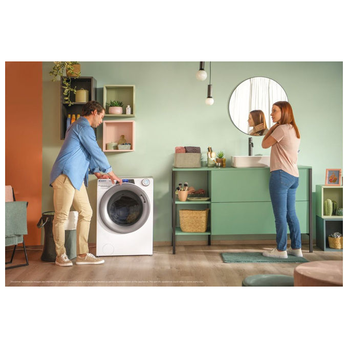 Candy RapidÓ PRO RP 6106BWMR8-S Lavatrice 10 kg 1600 Giri Caricamento Frontale Bianco