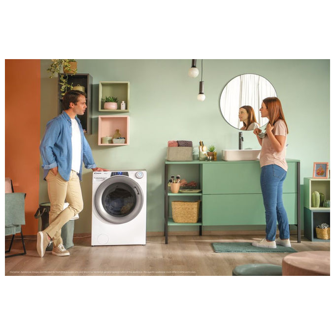Candy RapidÓ PRO RP 6106BWMR8-S Lavatrice 10 kg 1600 Giri Caricamento Frontale Bianco
