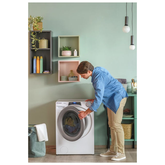 Candy RapidÓ PRO RP 6106BWMR8-S Lavatrice 10 kg 1600 Giri Caricamento Frontale Bianco