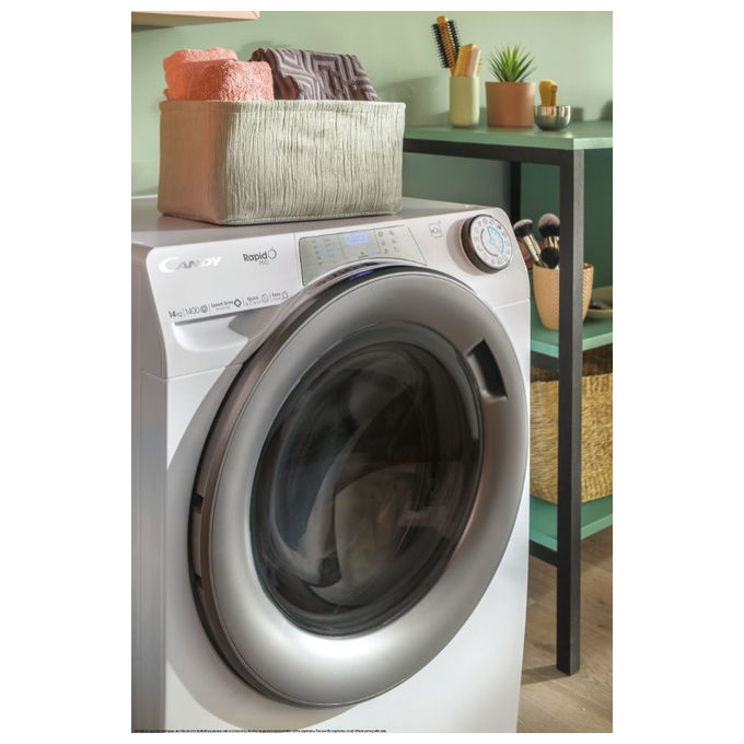 Candy RapidÓ PRO RP 6106BWMR8-S Lavatrice 10 kg 1600 Giri Caricamento Frontale Bianco