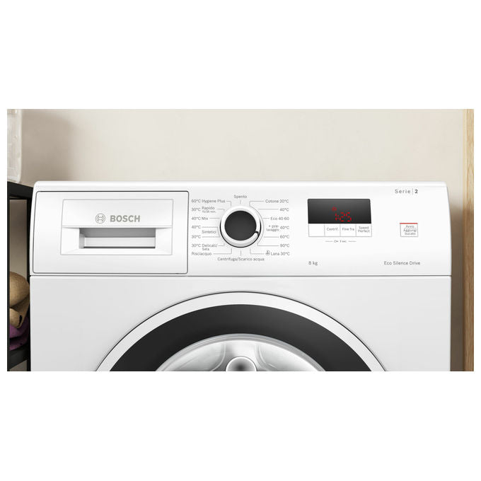 Bosch WGE03200IT Serie 2 Lavatrice a carica frontale 8 kg 1200 rpm Classe a EcoSilence Drive ActiveWater Plus SpeedPerfect Bianco
