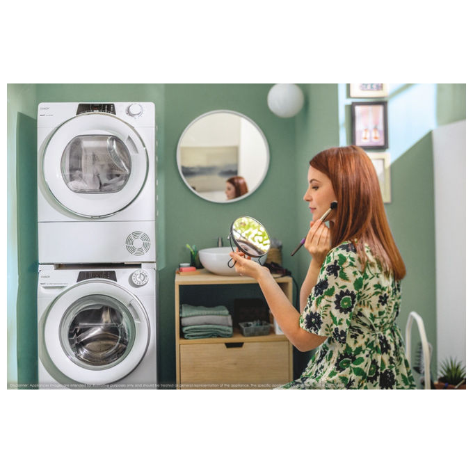 Candy RapidÓ RO41274DWMST-1-S, Lavatrice Slim Carica Frontale, 7 Kg, 1200 Giri, Classe A, Bianco