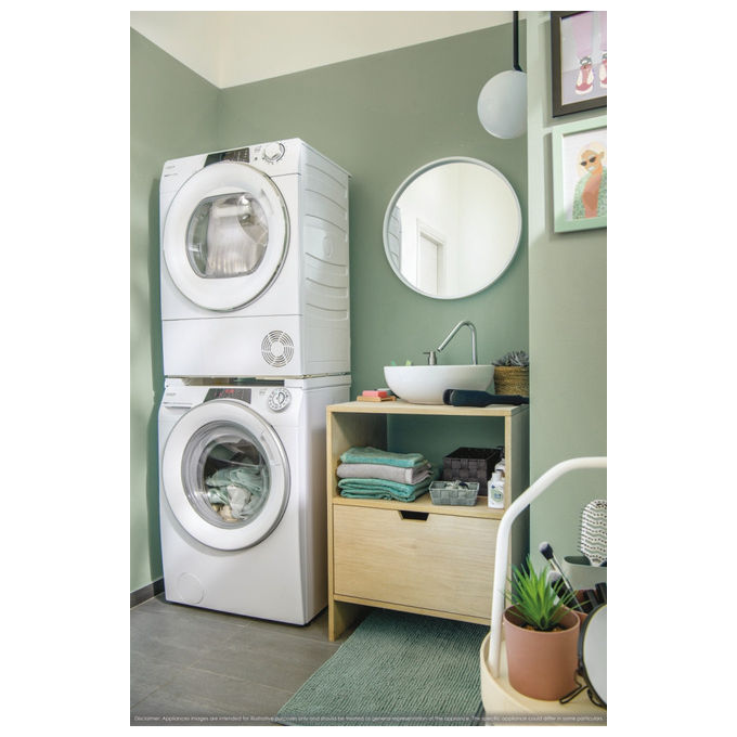 Candy RapidÓ RO41274DWMST-1-S, Lavatrice Slim Carica Frontale, 7 Kg, 1200 Giri, Classe A, Bianco
