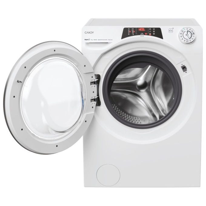 Candy RapidÓ RO41274DWMST-1-S, Lavatrice Slim Carica Frontale, 7 Kg, 1200 Giri, Classe A, Bianco