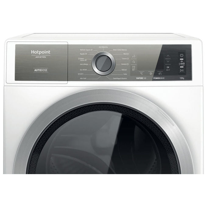 Hotpoint H8 W046WB IT Lavatrice Caricamento Frontale GentlePower Classe Energetica A Capacita' di carico 10Kg Centrifuga 1400 Giri PowerDrive Anti Macchia