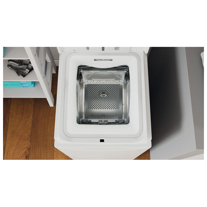 Indesit BTW L60400 IT Lavatrice Carica dall'Alto 6 Kg 1000 rpm Classe C Water Balance Plus Rapid Wash (90x40x60 cm) colore Bianco