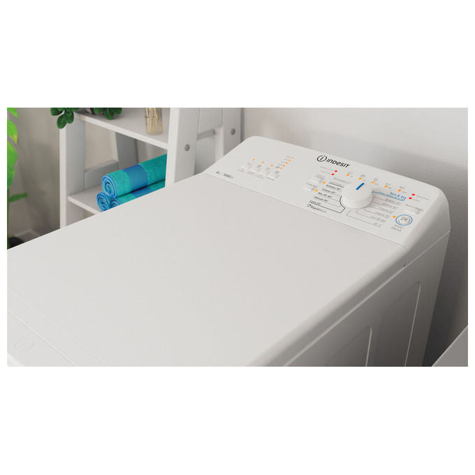 Indesit BTW L60400 IT Lavatrice Carica dall'Alto 6 Kg 1000 rpm Classe C Water Balance Plus Rapid Wash (90x40x60 cm) colore Bianco
