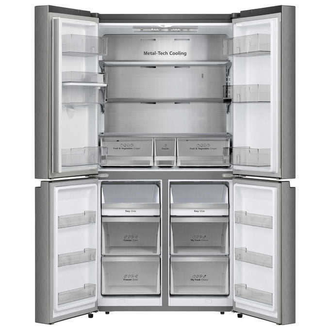 Hisense RQ758N4SWSE Frigorifero Americano 4 Porte 606 L 178 cm Classe E 37 dB Total No Frost WiFi (178x91x72 cm) colore Inox